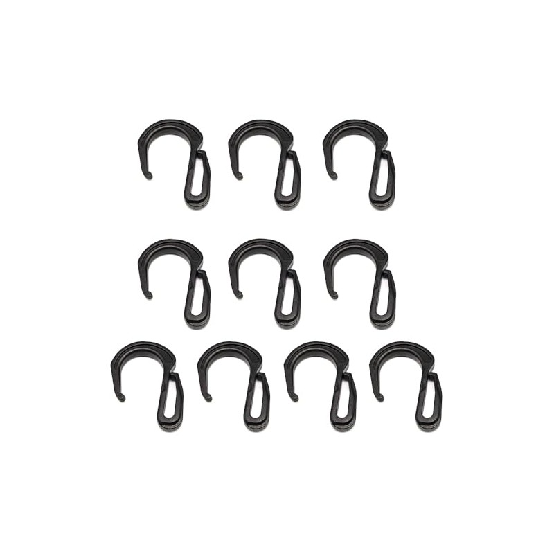 Plastic S Hook Clips Elastic Rope Bungee Cord Hooks for