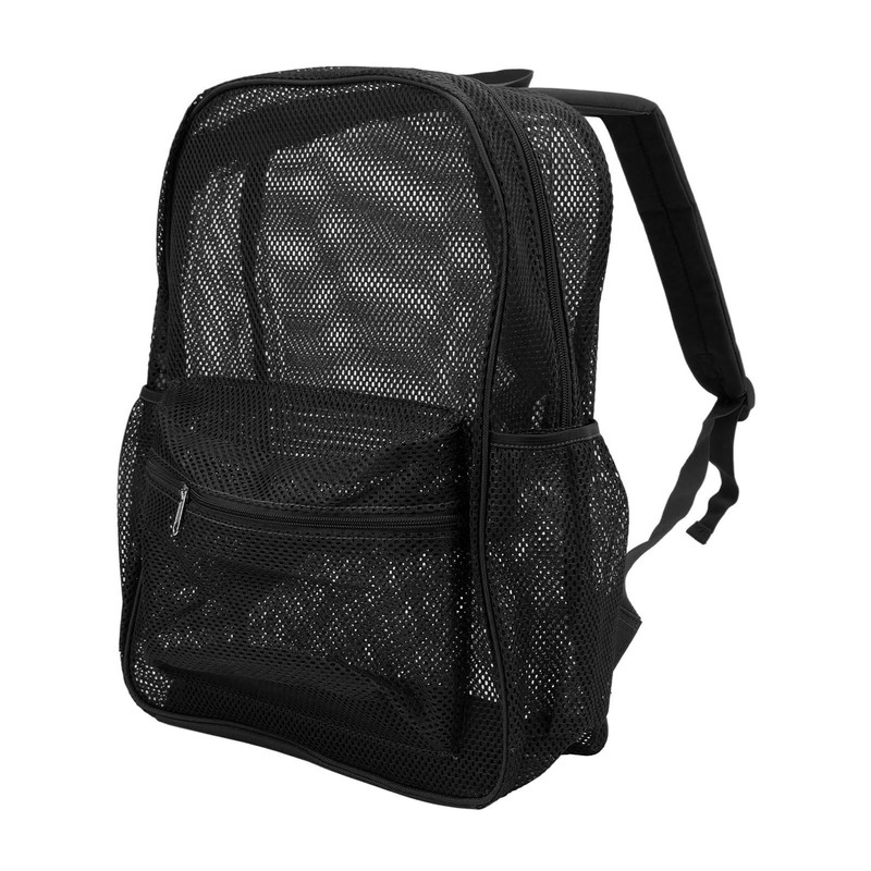 Mesh Backpack Heavy Duty Lightweight Large Capacity Washable See Through