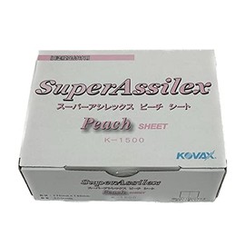 KOVAX Super Asylex Peach Sheet (Box), Magic Type, 6.7 x 5.1 inches (170 x 130 mm), Particle No. 1,500 Equivalent, Pack of 50, 1 Box
