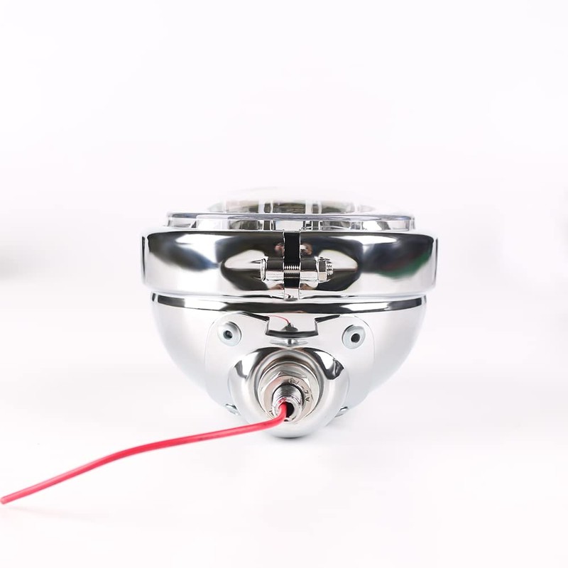 DAONUE 2 PCS 4.5inch Motorcycle Fog Passing Light Chrome 4