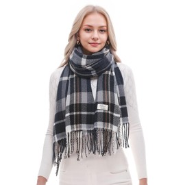 RUI VTRON Scarf for Women Plaid Scarves Winter Warm Oversized Pashmina Tartan Scarves