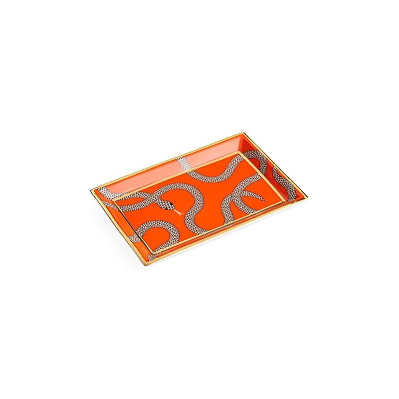 Jonathan Adler Eden Bandeja Rectangular, Naranja