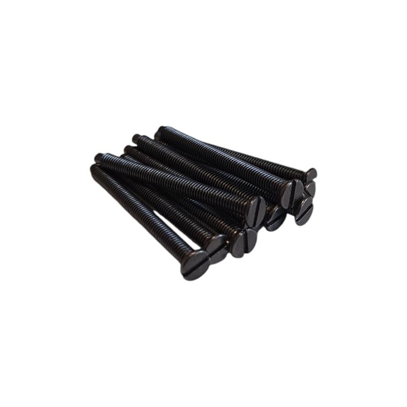 M3.5mm X 40mm Long Black Nickel Electrical Machine Screws for