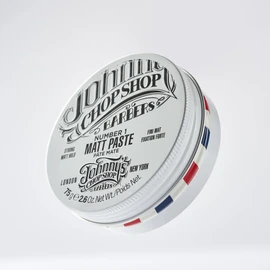 JOHNNY’S CHOP SHOP #1 Men's Hair Styling Matte Paste Pro-Quality Strong Hold, Lasting Texture, Natural Look Soybean Oil Protection & Hydration 2.6 oz