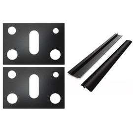 Stove Covers Kit, Gas Stove Guard Burner Cover 2Pcs with Counter Gap Filler 2Pcs, Reusable Stove Top Covers Stove Liners Mat Non Stick Gas Range Protectors Heat Resistant Silicone Stove Gap Covers