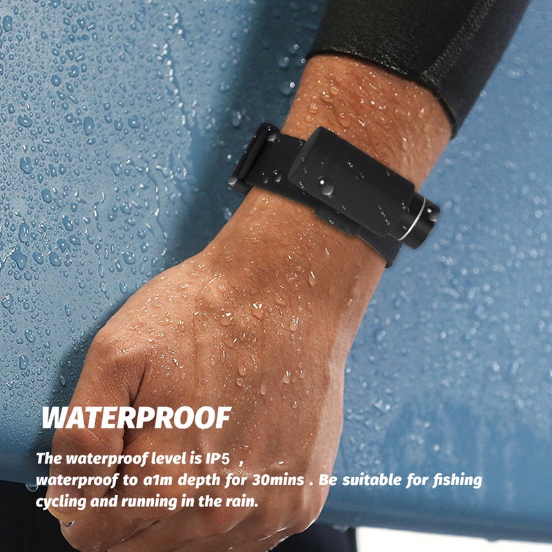 Wrist Flashlight High Brightness IP5 Waterproof Hands Free 3 Modes