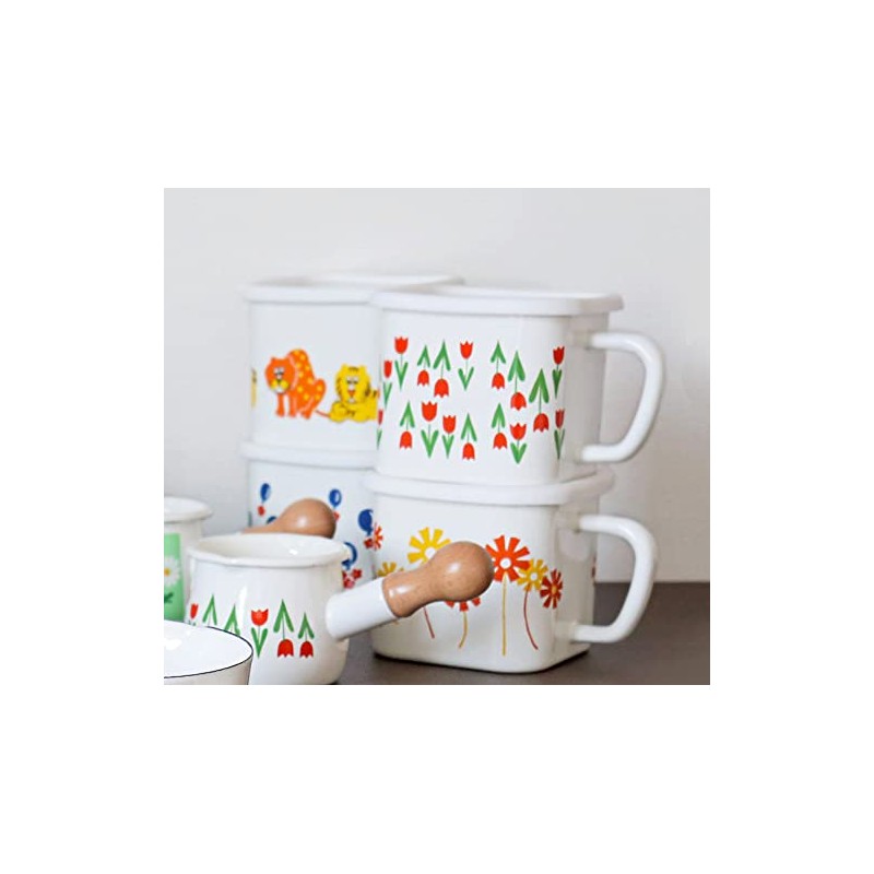 Tamahashi ADR-31 Storage Container, Square Pot, Enamel, 55.1 fl oz
