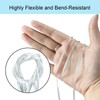 urcianow 50FT 28AWG 2 Conductor Transparent Electrical Wire UL Certified