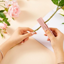 Rose Thorn Remover, Flower Stem Leaves Thorn Stripper Portable Florist Gardening Tool (Pink, One Size)