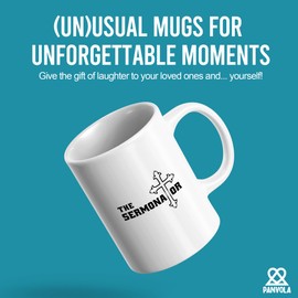 The Sermonator Pastor Gifts from Churchmate Minister Christian Gifts Preacher Priest Sermon Mug Novelty Drinkware Ceramic Mug 11 oz White