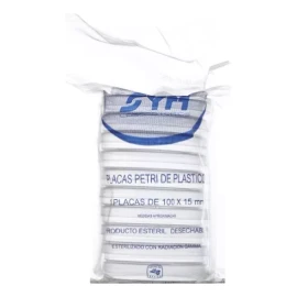 Sym Caja Petri De Plástico Estéril 100 X 15mm Con 1 Div.