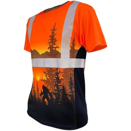 SafetyShirtz Men's SS360 Wildland Sasquatch - Class 2 - Type-R - UPF 40 - Reflective Safety Shirt, Orange - 4X-Large