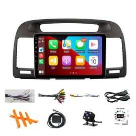 Hac Sa Beach for Toyota Camry Radio 2000-2006 Car Stereo 9" IPS HD Touchscreen Carplay Android Auto Android 13 GPS Navigation with Free Backup Camera SCW DSP (4GB RAM+64GB ROM)