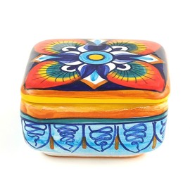 thatsArte.com Deruta Ceramic Keepsake Box Hand Painted Italian Jewelry Box, Deruta Arte Jewelry Box, Italian Gifts Made In Italy, Italian Pottery, Italian Ceramics Made In Italy