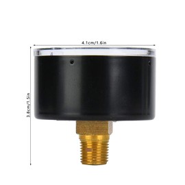 Annadue Pressure Gauge, Universal Pressure Gauge, BSPT Pressure Gauge, Small Pressure Gauge, 1/8 Inch BSPT (0-200psi, 0-14 bar)