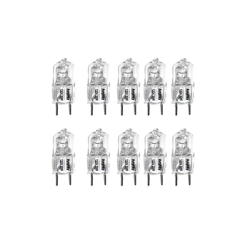 Anyray (10)-Bulbs Replacement Light Bulb 120V 20 Watts WB25X10026 for