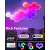 LEDGUHON Hexagon LED Lights 10 Pack, Smart RGB Wall Decor