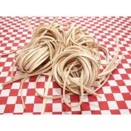 The Best Leathers 2 lbs. (32 ounces) bundle of assorted vegetable tanned cowhide leather strips