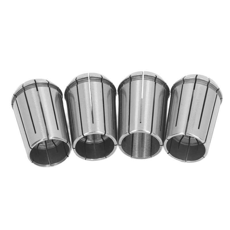 4PCS OZ25 Collets with Wrench Spring Steel Cutting Collet Set