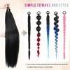 26 Inch Ponytail Extension 2 Pack, Wrap Around Braid Ponytail
