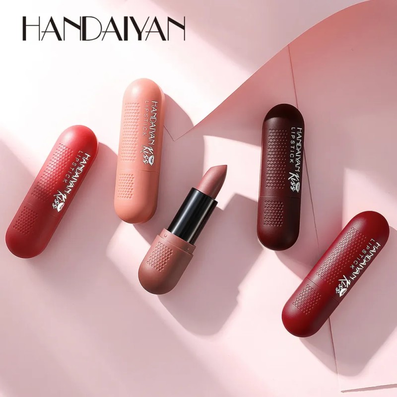 Set De Lápiz Labial Mate, Suave Bruma Aterciopelada De Larga