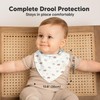 8-Pack Organic Baby Bandana Drool Bibs - Stylish Unisex Bandana