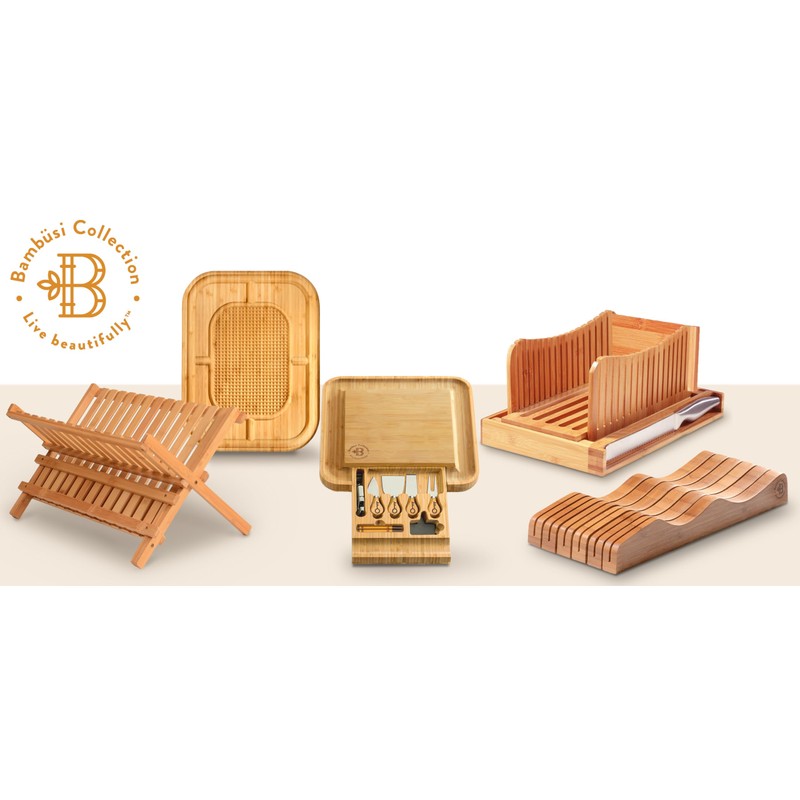 Dish Drying Rack - Bamboo Dish Rack for Kitchen Counter,