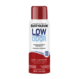 Rust-Oleum Low Odor Premium Spray Paint, 11 oz, Gloss Ladybug Red