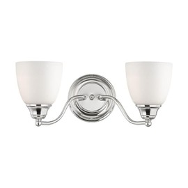 Livex Lighting 13672-05 Somerville 2-Light Bath Light, Chrome, 15.25 x 7.5 x 7