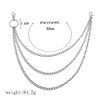 Nobrand COLORFULBLING 3 Pieces Jeans Chains Wallet Chain Pocket Chain