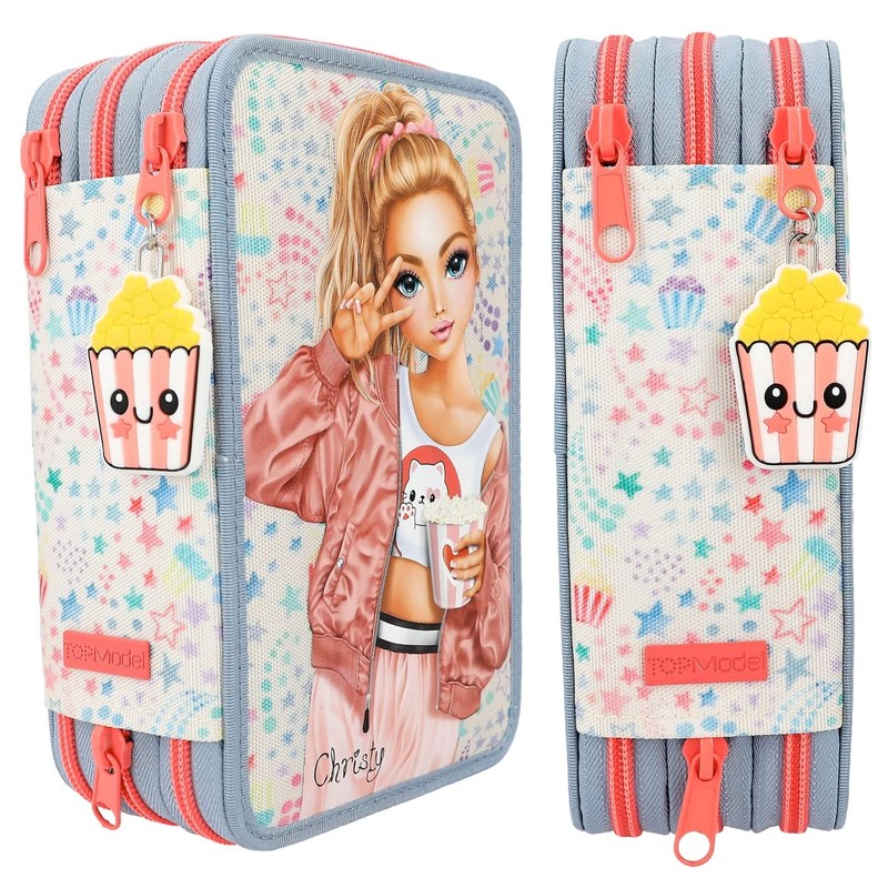Depesche 12383 TOPModel Cutie Star - Filled 3-Compartment Pencil Case