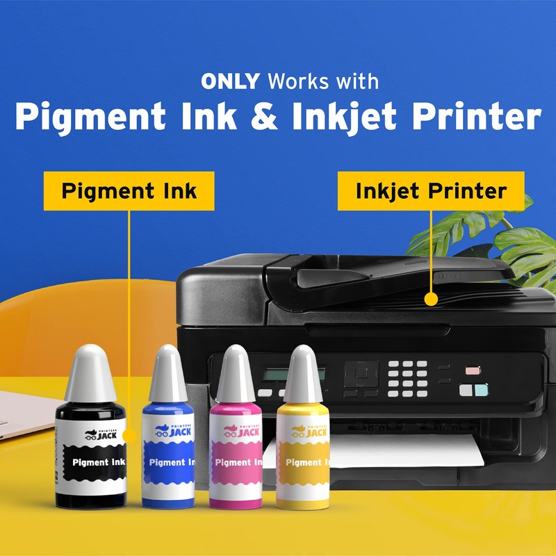 Printers Jack Iron-On Heat Transfer Paper for Dark Fabric 20