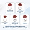 sourcing map 216Pcs Screw Hole Stickers and 200Pcs Screw Cover
