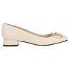 Nine West Women's Works Ballet Flat, Chic Cream 150, 7.5
