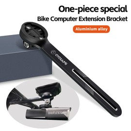 CYCLAMI Out Front Bike Mount Compatible with Garmin,XOSS,IGPSPORT,CooSpo,GPS Bike Computer Bicycle Bracket Aluminum Alloy Bike Accessories 180°Rotating Bolt Design Handlebars
