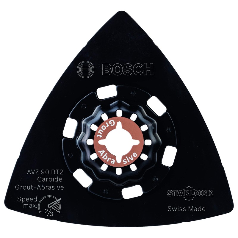 Bosch Professional AVZ 90 RT2 Carbide RIFF Sanding Plate (Starlock,