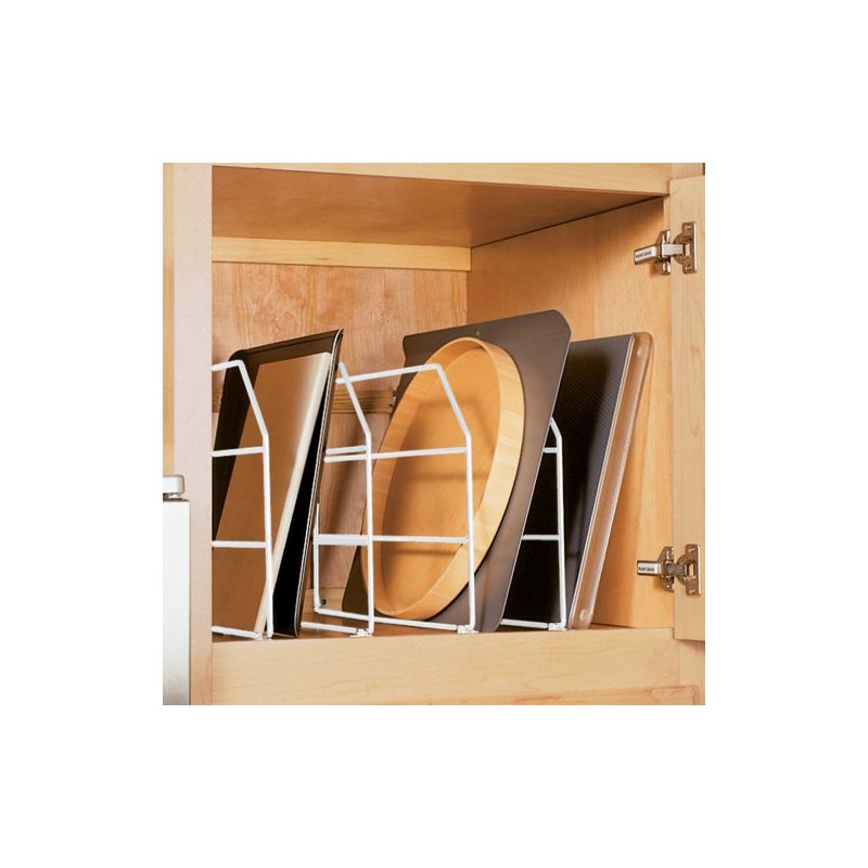 Knape & Vogt White Modern Functional Cabinet Tray Divider