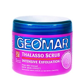 Geomar Thalasso Scrub Intensive Exfoliation 600 g with Grape Seeds Body Care - Contains Only Natural Ingredients - Exfoliating Body Scrub - Soft, Radiant and Smooth