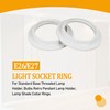 Light Socket Shade Rings for Medium Base E26 Sockets，Threaded Socket
