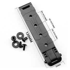 2-Pack Molle Attachment Clips Kit with Mounting Hardware - Durable Molle Straps for Vests, Backpacks, Holsters, Mag Pouches