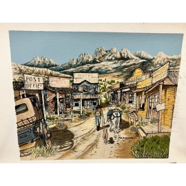 H Hargrove The Prospectors Gold Mine Rush Ghost Town  Dog Trading Post Cactus