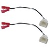 Zafina-UP 2pcs Front Dash Tweeters Speaker Wiring Harness Adapter Connector