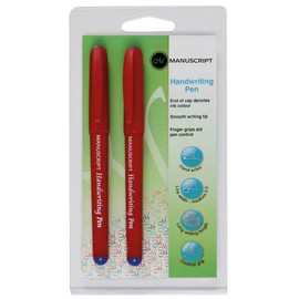 Manuscript Handwriting Pen - Blue (Pack of 2)