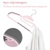 BAGAIL Plastic Hangers 50 Pack with Non-Slip Design,0.2 Inches Thick,