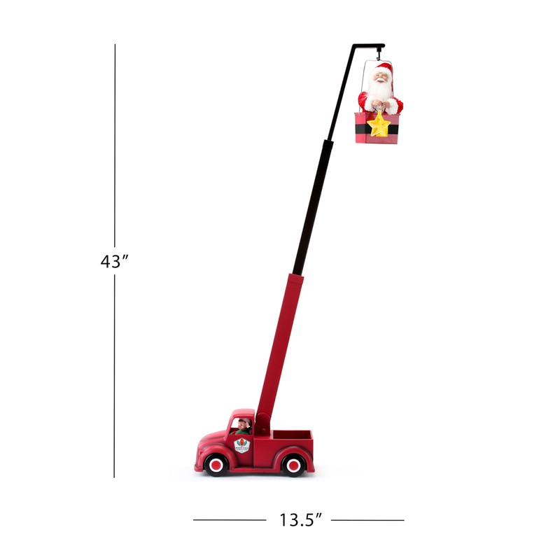 Mr. Christmas North Pole Lighting Crew - Santa, Red