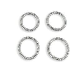 Silver spring hair tie (WFJ0MZO) / 스프링머리끈 은색 (WFJ0MZO)