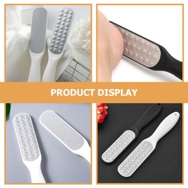 WOONEKY 4pcs Stainless Steel Pedicure Files Foot Scraper Foot File Callus Remover