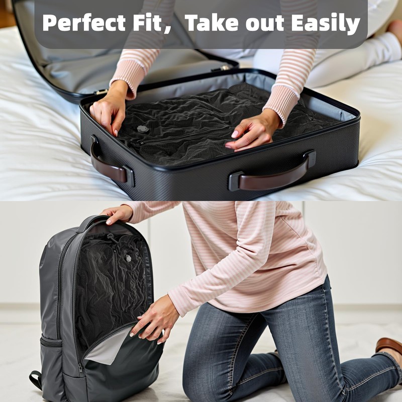 Luvan Vacuum Bags for Travel, black