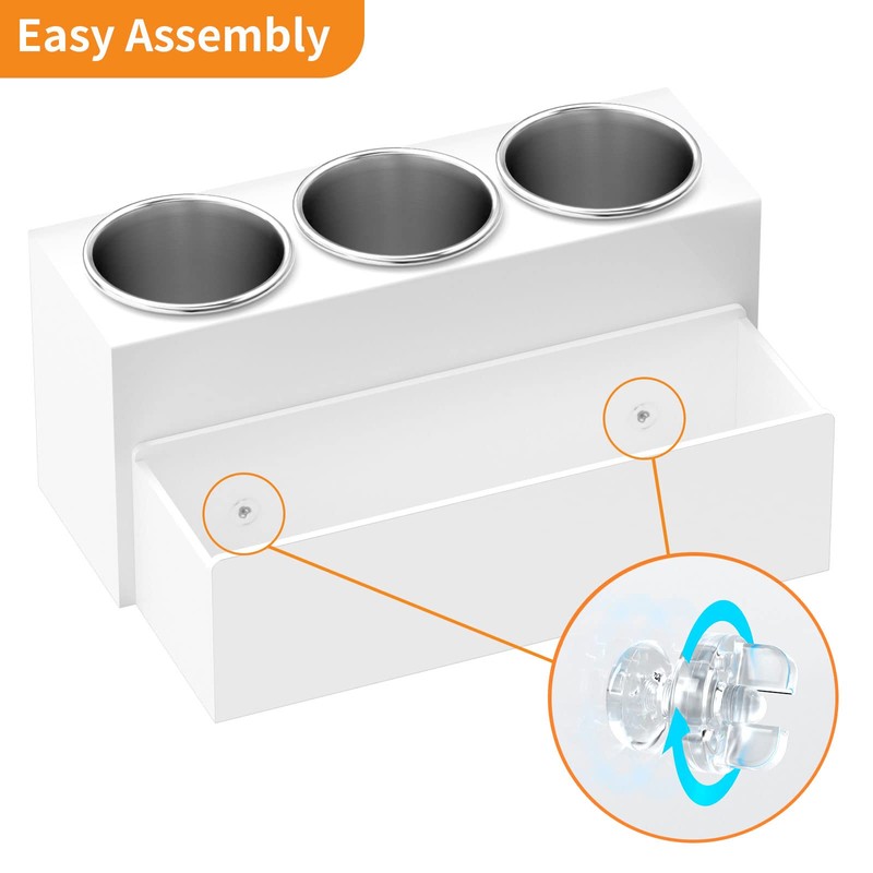 NIUBEE Hair Tool Organizer, Acrylic Hair Dryer and Styling Holder,