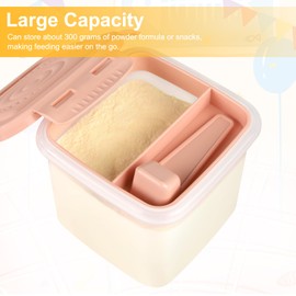 Accmor Formula Dispenser On The Go, Formula Container to Go, Portable Milk Powder Kids Snack Container with Scoop for Infant Toddler Travel Outdoor Picnic